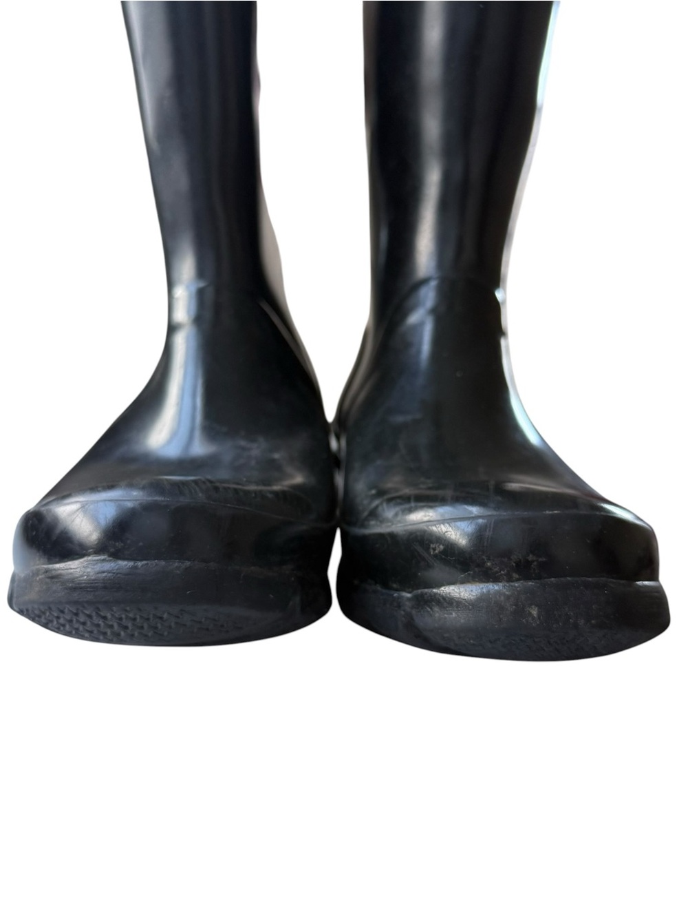 Hunter Kids Original Gloss Tall Rain Boots Big Kids 4 M / 5 F Black Waterproof - Picture 4 of 16